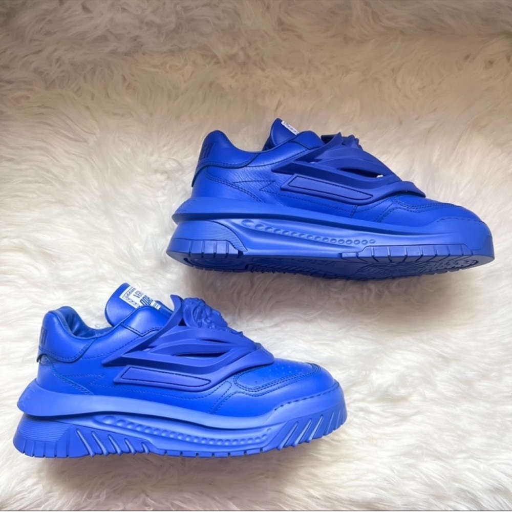 New! VERSACE Odissea Medusa Logo Platform Leather Sneakers IT 43 - Picture 6 of 10